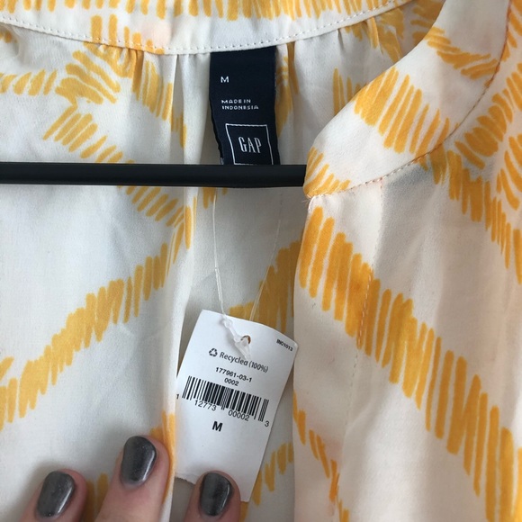 NWT Yellow/orange and white gap shift dress medium - Picture 6 of 6